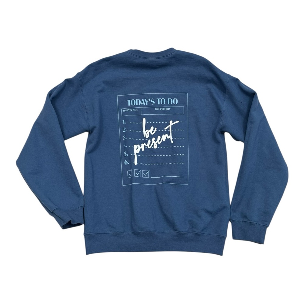 Little Mama Shirt Shope Gildan Mom Squad Exclusive Blue Crewneck Sweater - Med - Picture 5 of 5